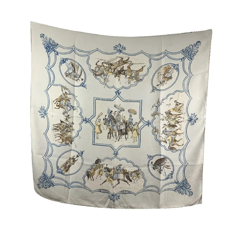 Hermes Vintage Silk Scarf Les Chevaux des Moghols