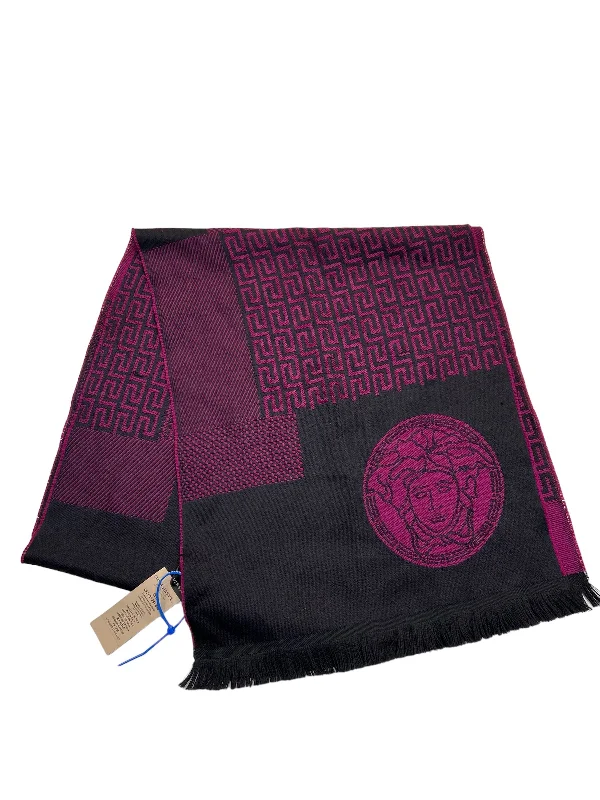 Scarf wool Luxury Designer By Versace