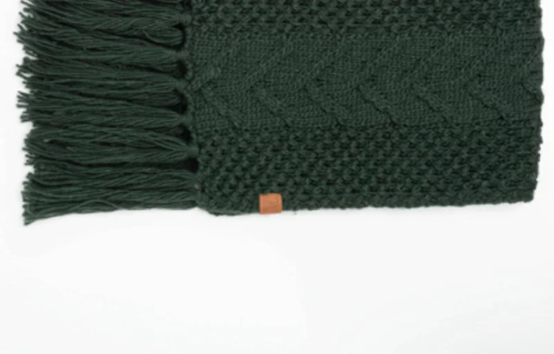 Winter Haven Scarf In Hunter Green