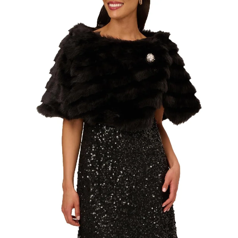 Womens Faux Fur Formal Shawl/Wrap