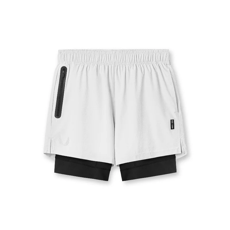 0784. Ultralite™ 6" Liner Short   - White/Black