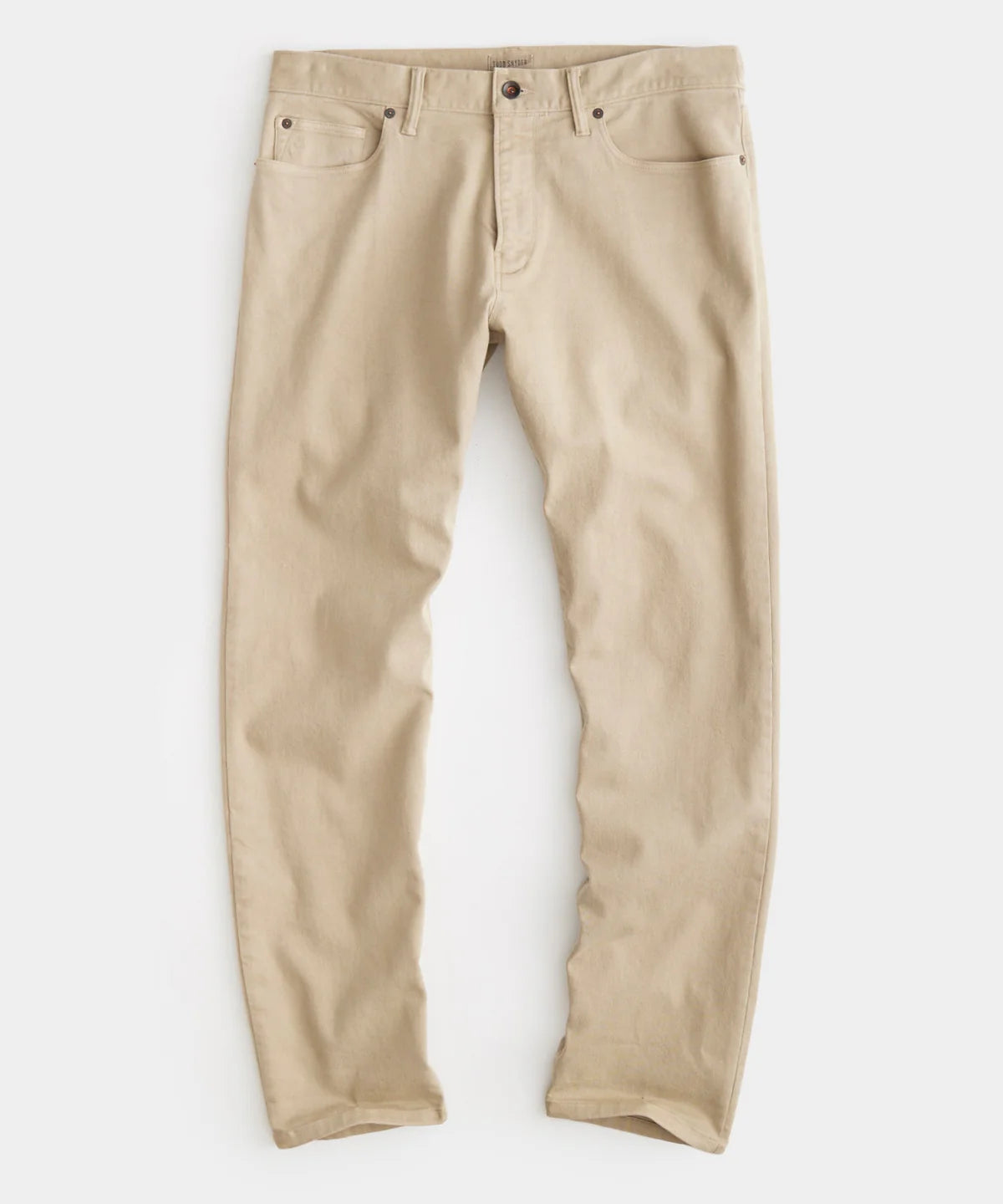 TODD SNYDER STRAIGHT FIT 5-POCKET CHINO IN CASUAL KHAKI