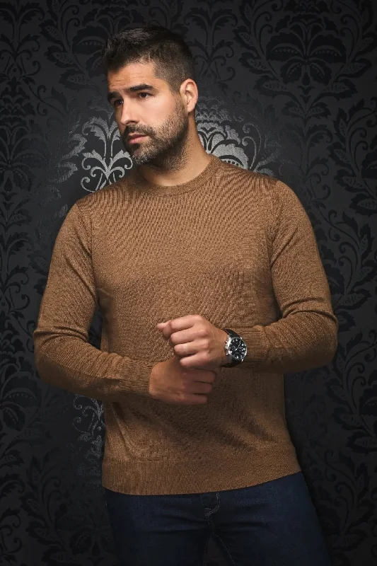 AU NOIR | Merino Wool Sweater | Marini Camel