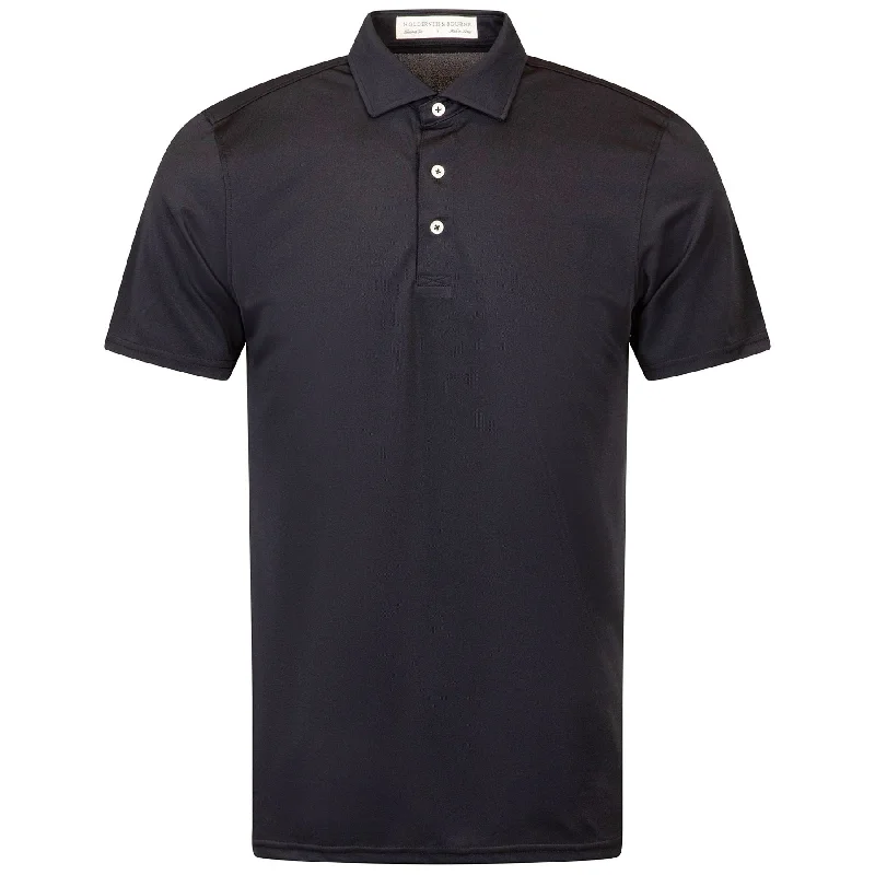 The Macdonald Knit Polo Black - 2025