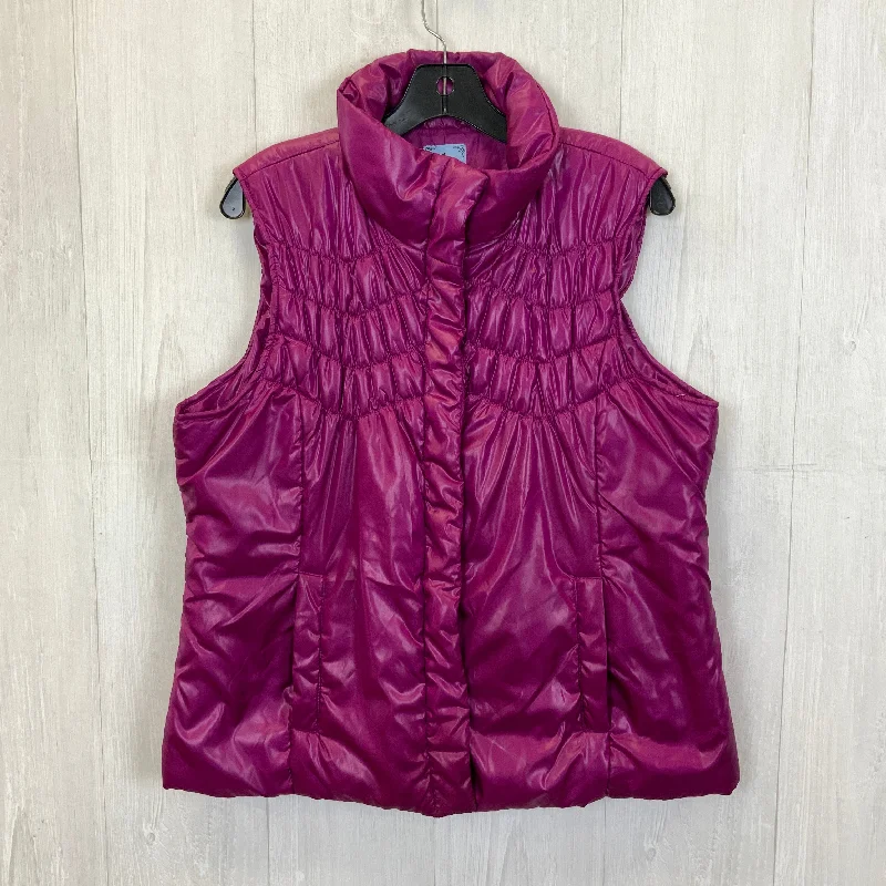 Vest Puffer & Quilted By Izod In Purple, Size: Xl