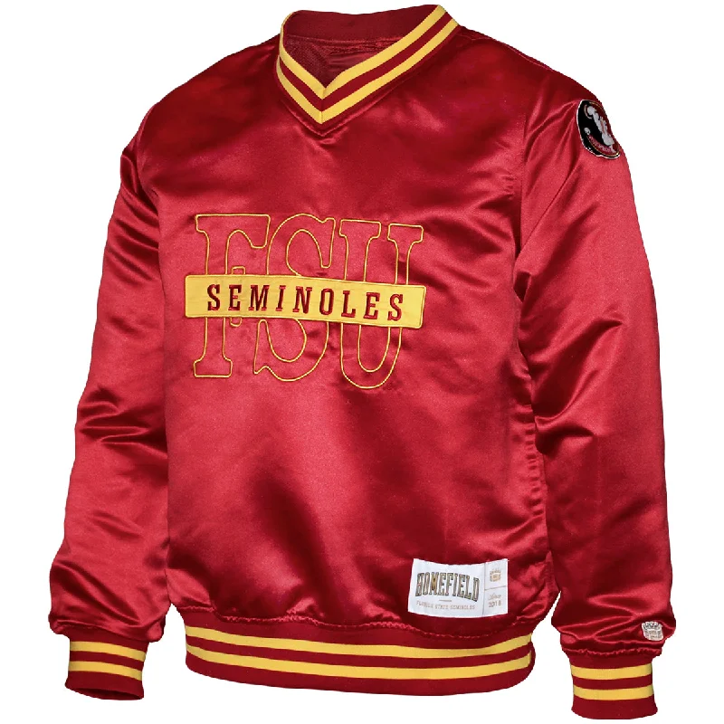 Homefield Men's Vault FSU Seminoles Campus Classic Pullover Windbreaker - Crimson