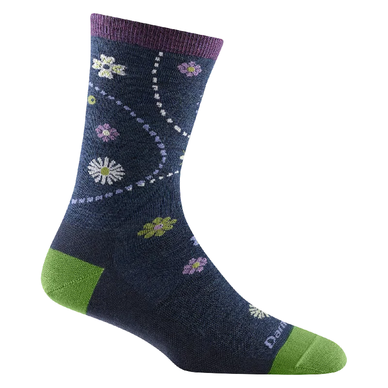 Women's Garden Crew Lightweight Sock - Bellflower