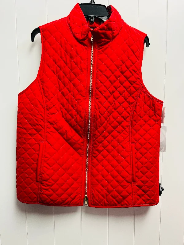 Vest Puffer & Quilted By Chicos In Red, Size: 12