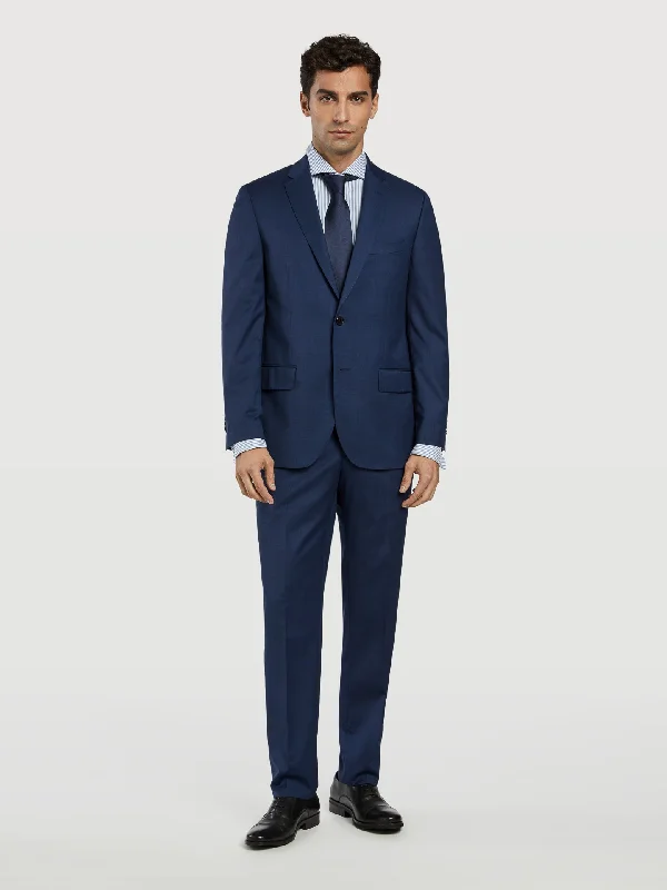 Slim fit nailhead business suit