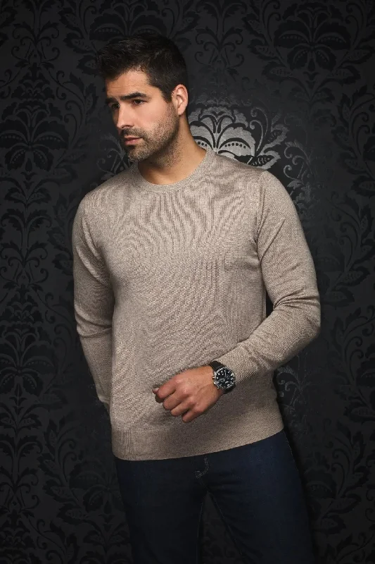 AU NOIR | Merino Wool Sweater | Marini Taupe