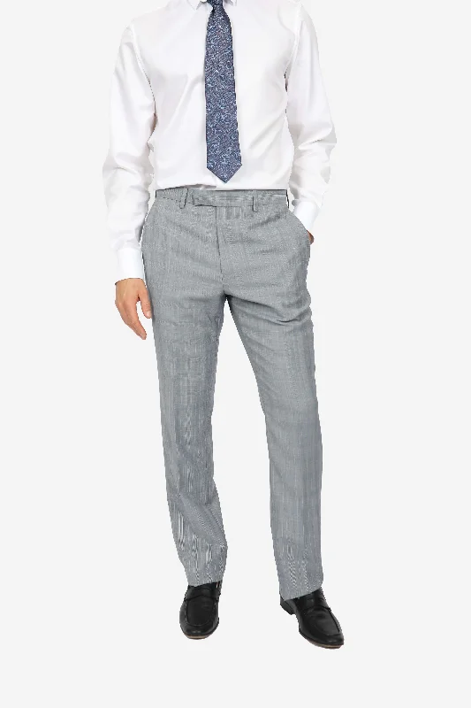 Light Grey Brinsley Check Trouser