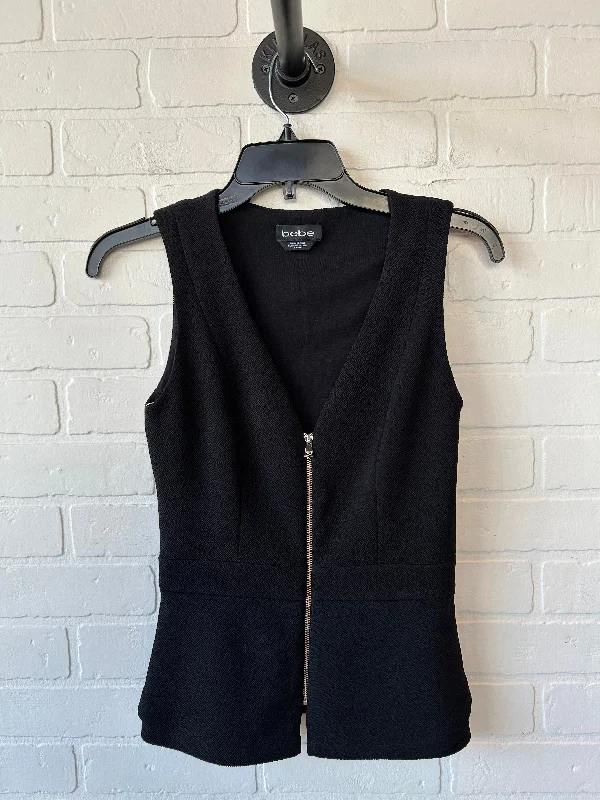 Vest Other By Bebe In Black, Size: Xxs