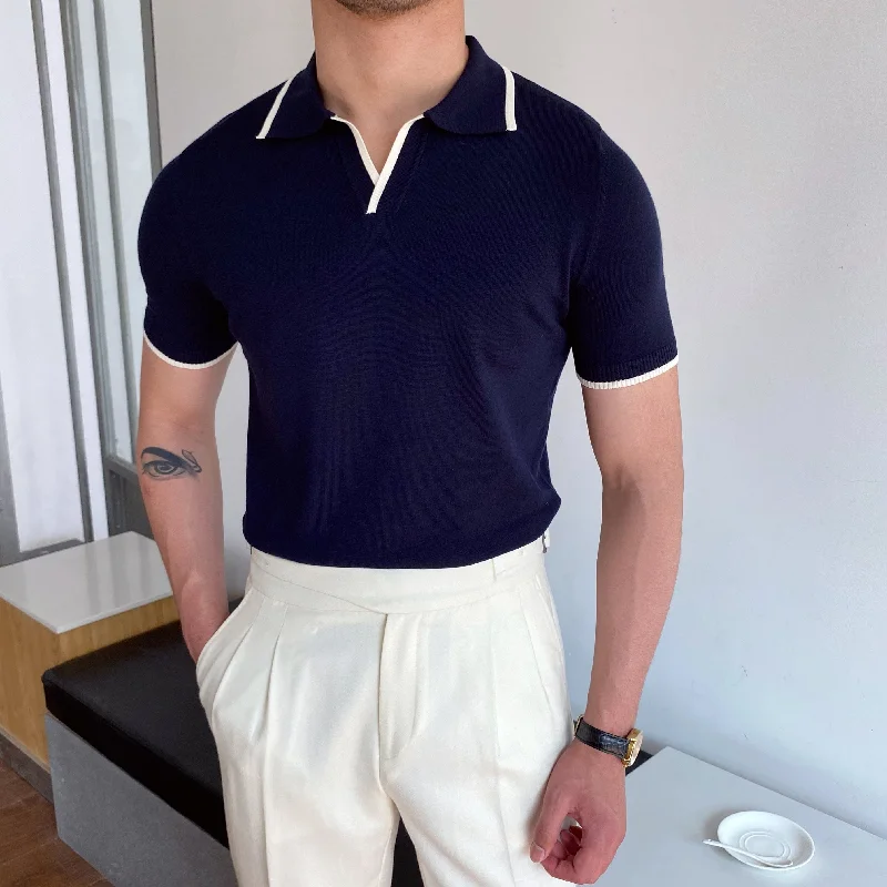 Yacht Weekend Contrast Piping Polo