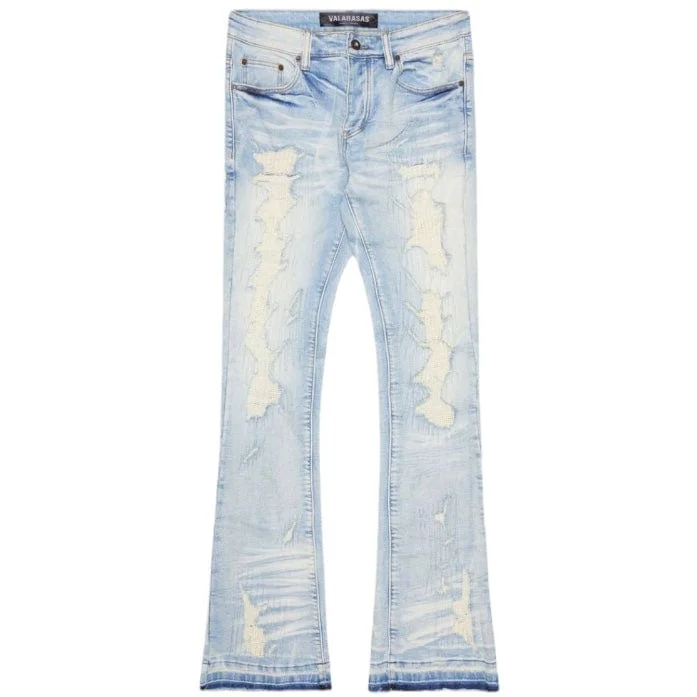 Valabasas Tearaway Stacked Denim Jean (Light Blue Wash) VLBS22101623