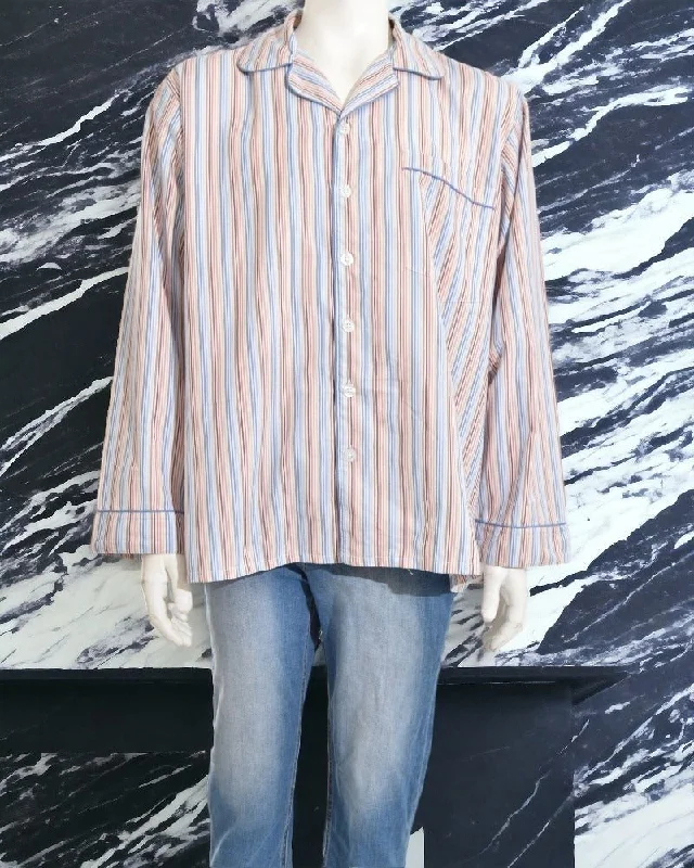 Mens Striped Sleep Shirt