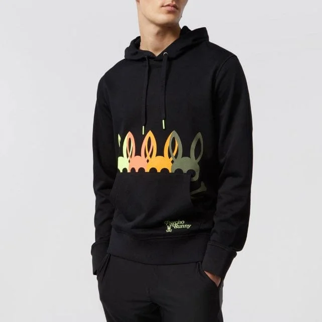 Psycho Bunny Lafayette Hoodie (Black) B6H966U1FT