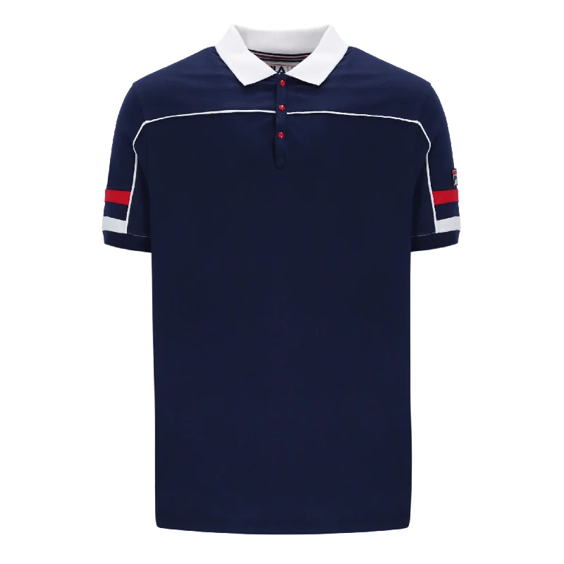 Fila Vintage Grandslam Polo Shirt Navy