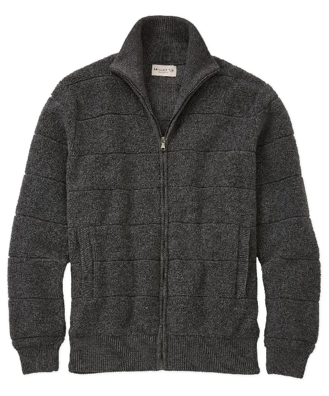 Cashmere Fleece Bomber Sweater