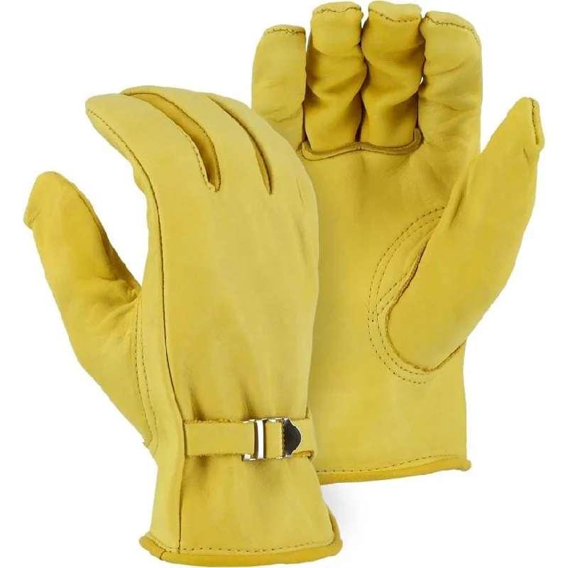 Leather Drivers Glove - Keystone, Metal Buckle Strap (PK 12 Pairs)