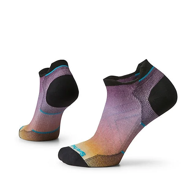 Women's Run Zero Cushion Ombre Print Low Ankle Socks