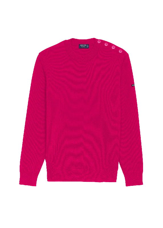 Cancale sailor jumper - regular fit, in pure new wool (MAGENTA POP/MAGENTA)