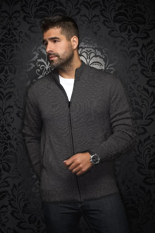 AU NOIR | Merino Wool Sweater | Esteban Charcoal