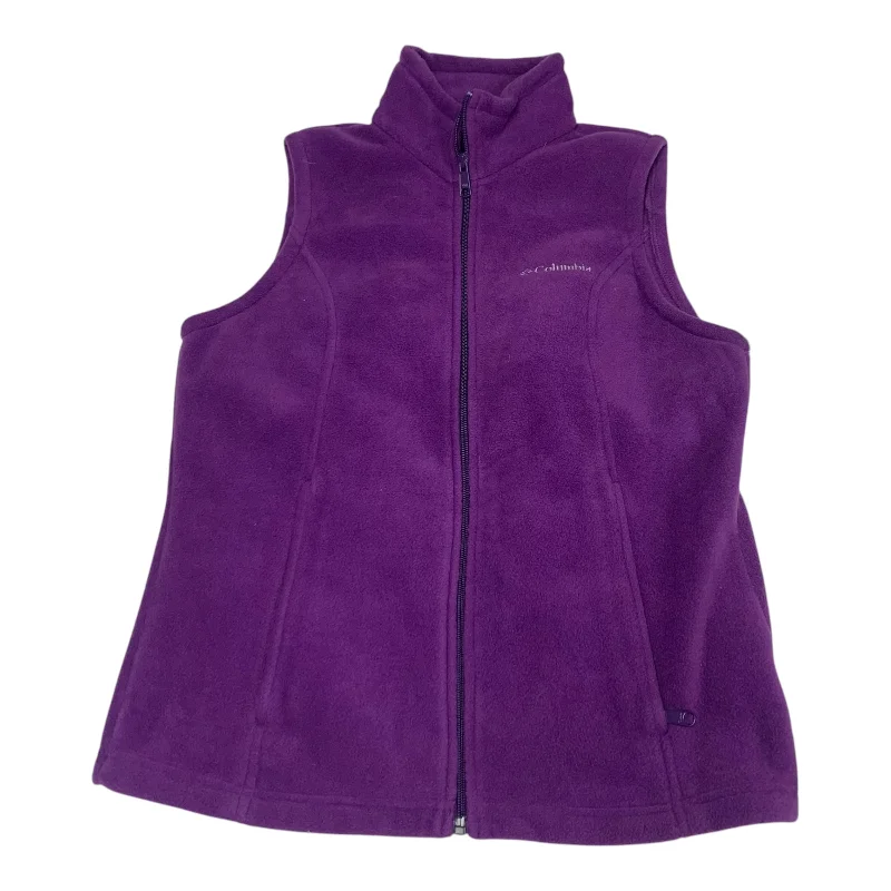 Vest Fleece By Columbia In Purple, Size: M