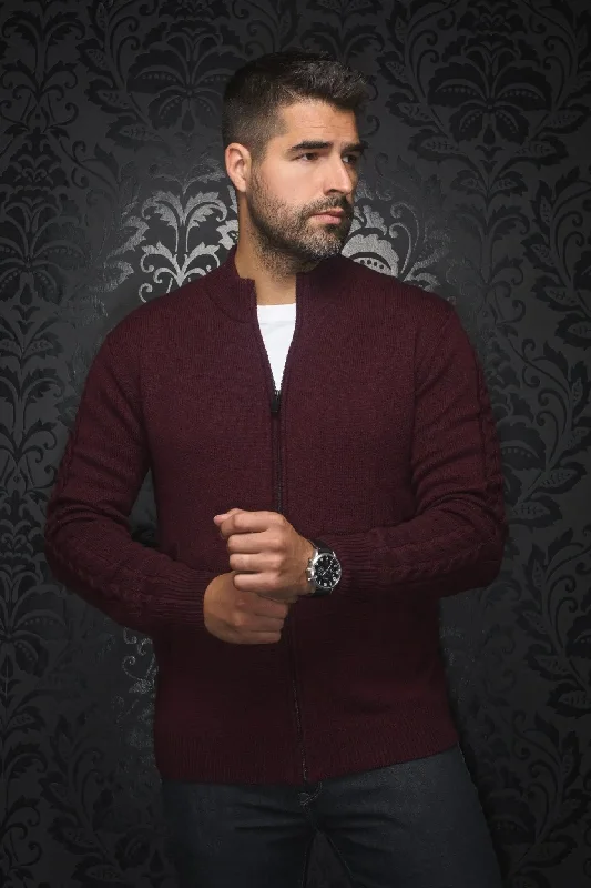 AU NOIR | Merino Wool Sweater | Esteban Burgundy