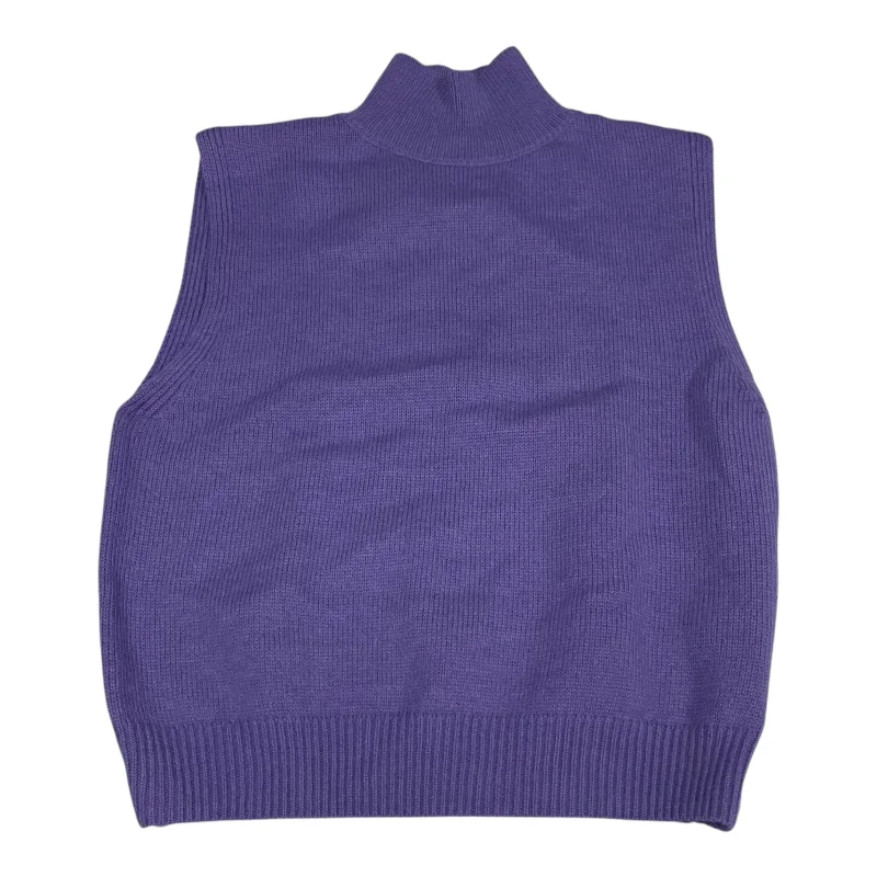 Vest Sweater By Lili Sidonio In Purple, Size: M