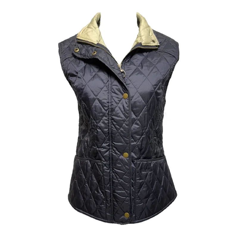 Summer Liddesdale Gilet Vest Puffer & Quilted By Barbour In Navy, Size: 6