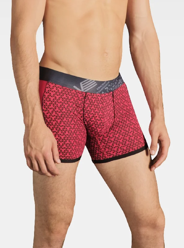 Red and black bamboo boxers