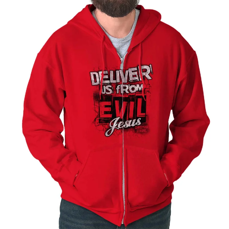 Deliver us from Evil Zip Hoodie