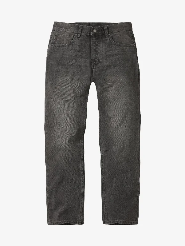 Men's Regular Organic Jean (Black Mid Wash)