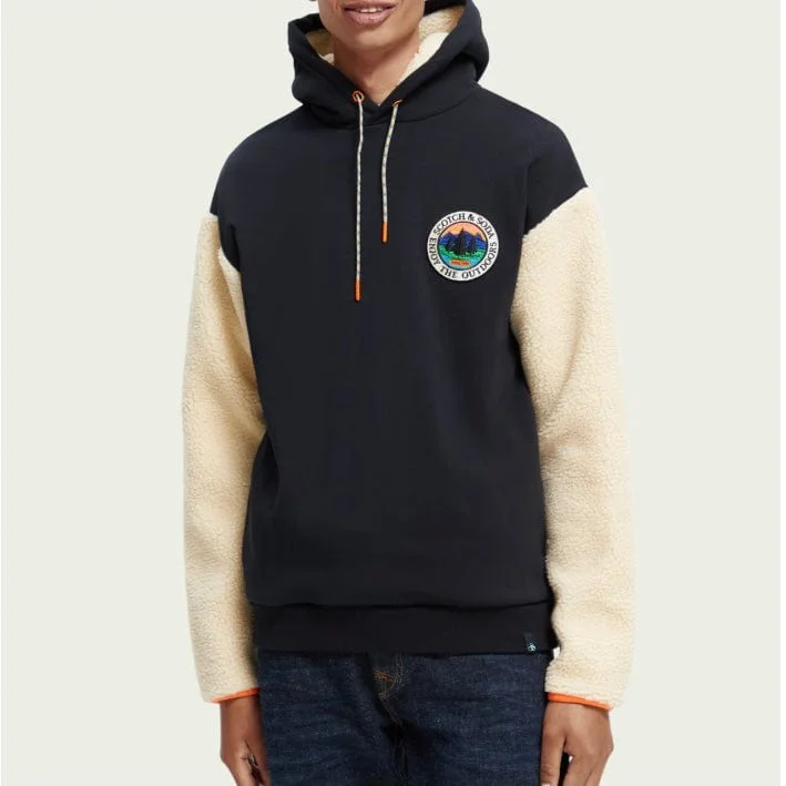 Scotch & Soda Organic Teddy Felpa Artwork Hoodie (Combo A) 169196