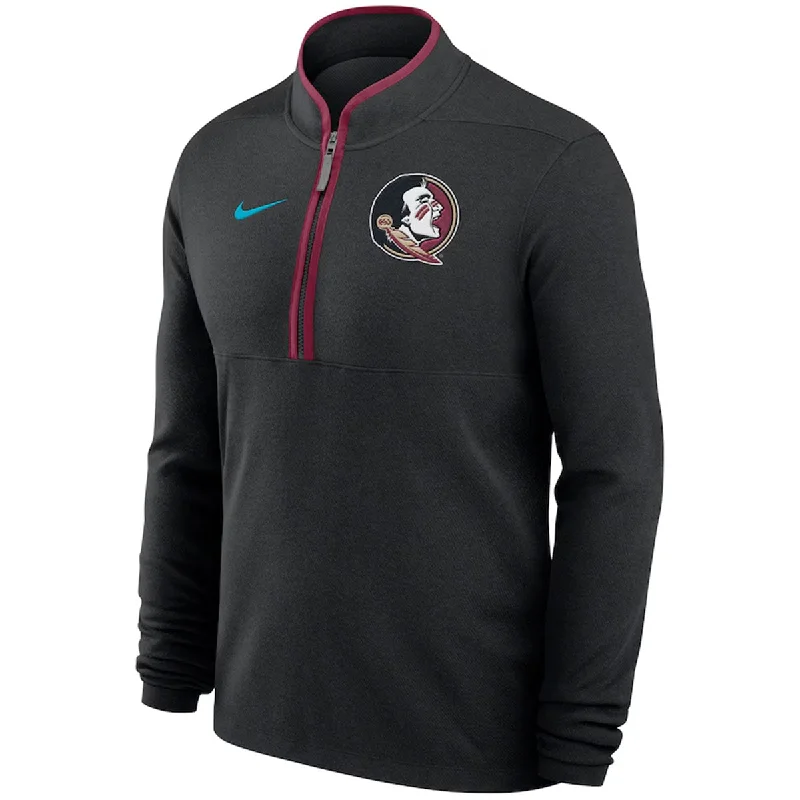 Nike Men's Seminole Logo Lightweight Victory Half-Zip - Black