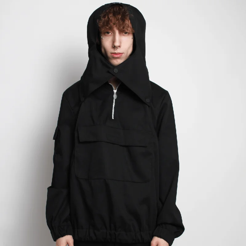 MULTI POCKET WINDCHEATER BLACK