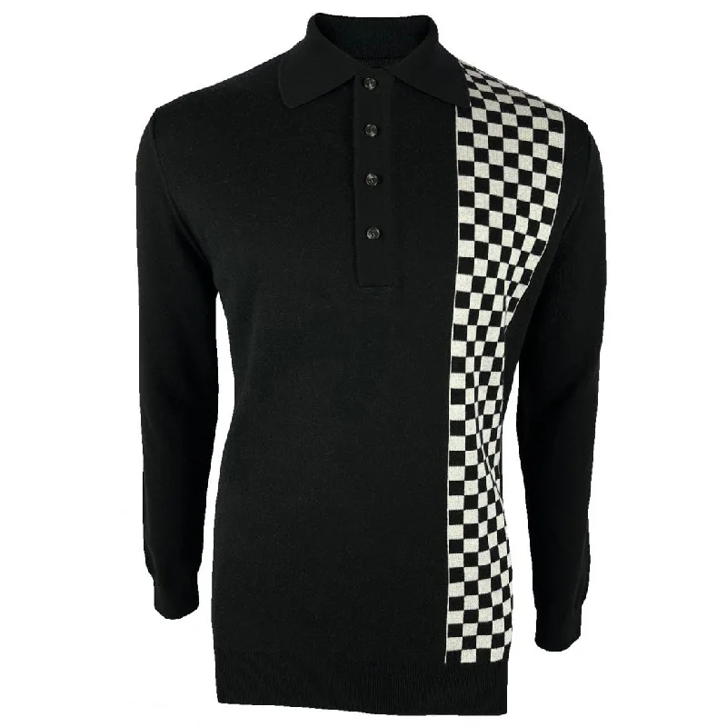 Ska & Soul "Weller" Knit Polo Black