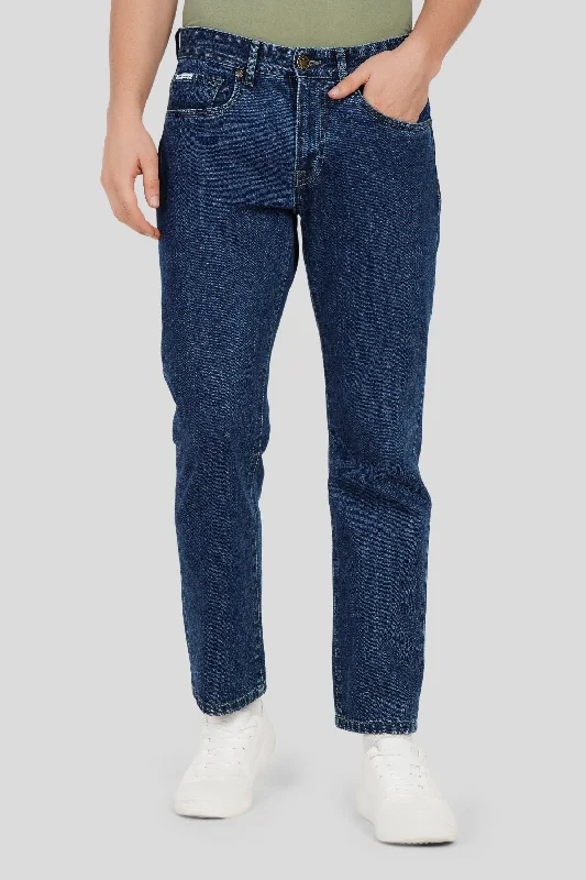 Indigo Mid Rise Men's Straight Jeans