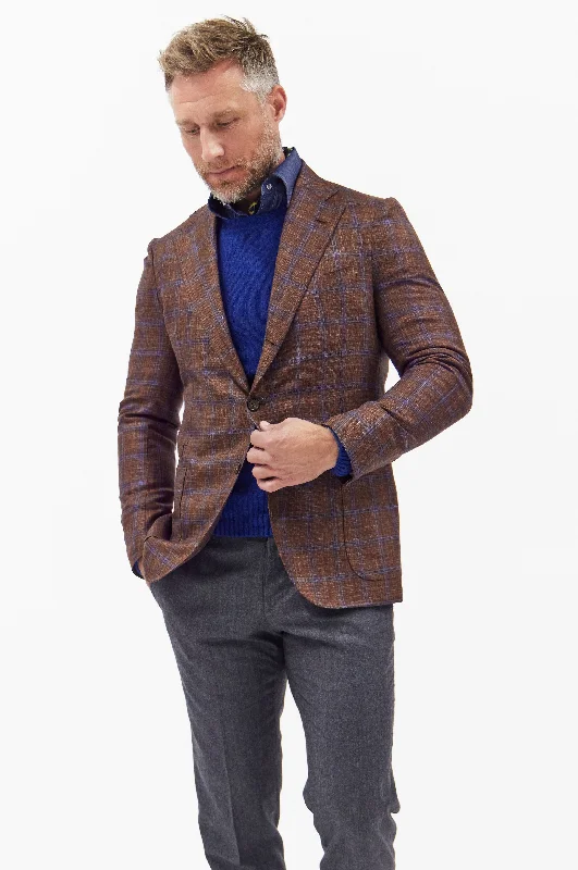 Windowpane Patch Pocket Sports Jacket