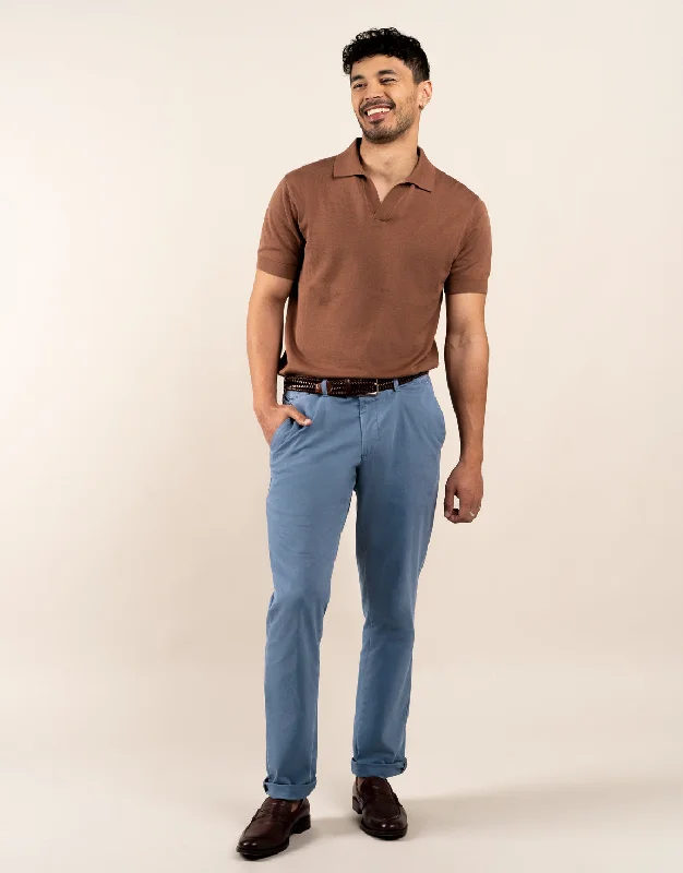 Tyler Blue Textured Chinos