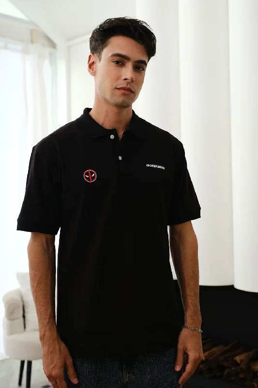 Black Deadpool Polo