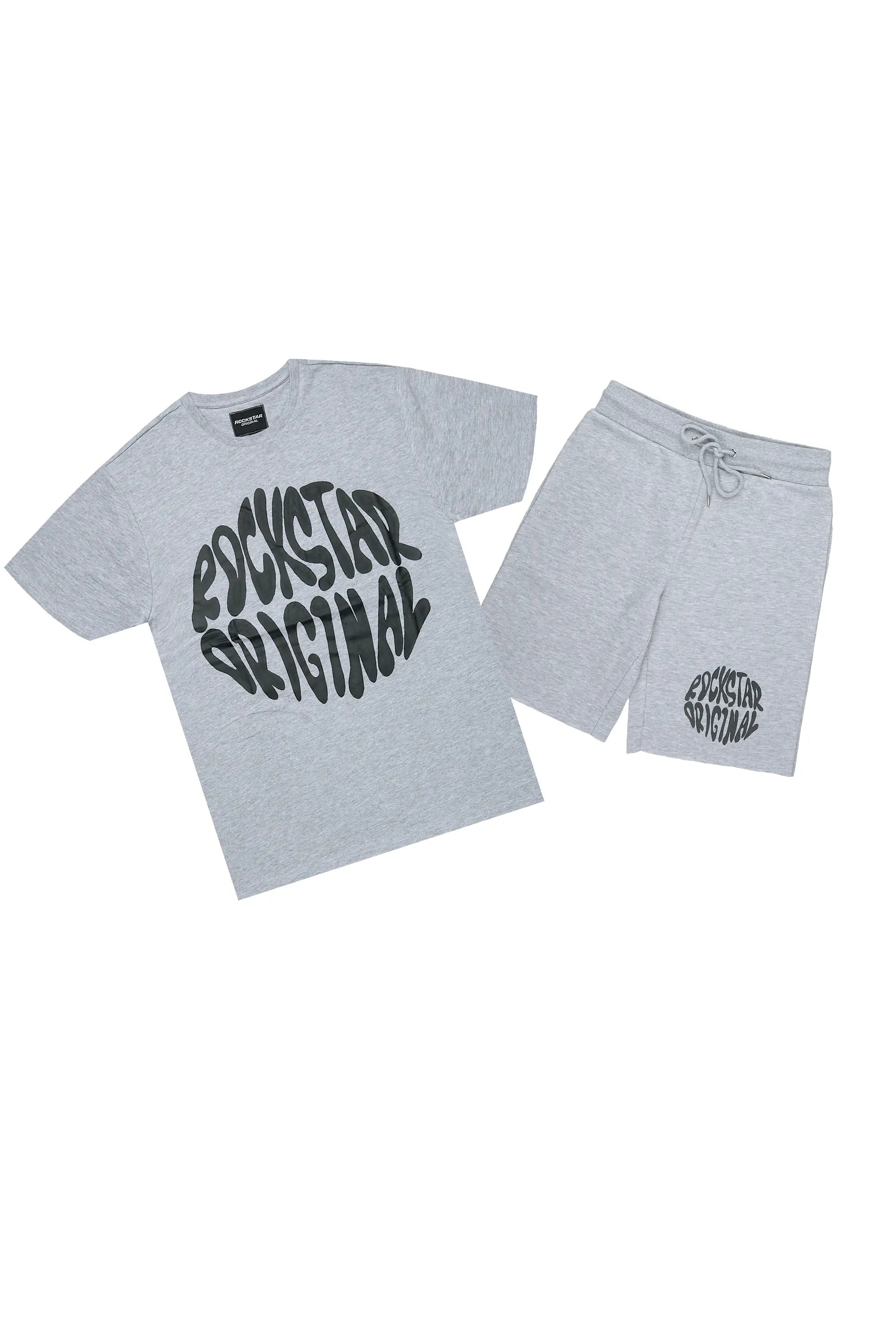 Thierry Heather Grey T-Shirt/Short Set