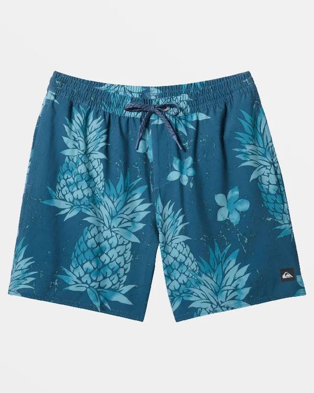 Waterman Pina Colada 17" Swim Trunks - Indian Teal