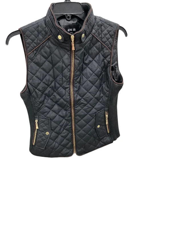 Vest Puffer & Quilted By Active Usa In Black, Size: S