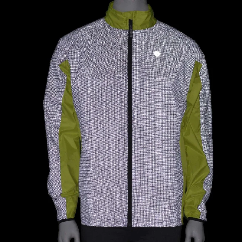 Jamestown Men's Reflective Jacket in Navy/Flo Lime