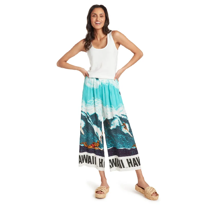 Wide Leg Crop - Big Wave