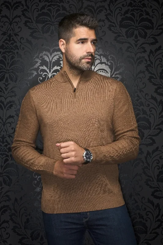 AU NOIR | Merino Wool Sweater | Mesta Camel