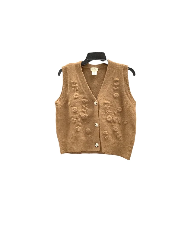 Vest Sweater By Jessica Simpson In Brown, Size: M