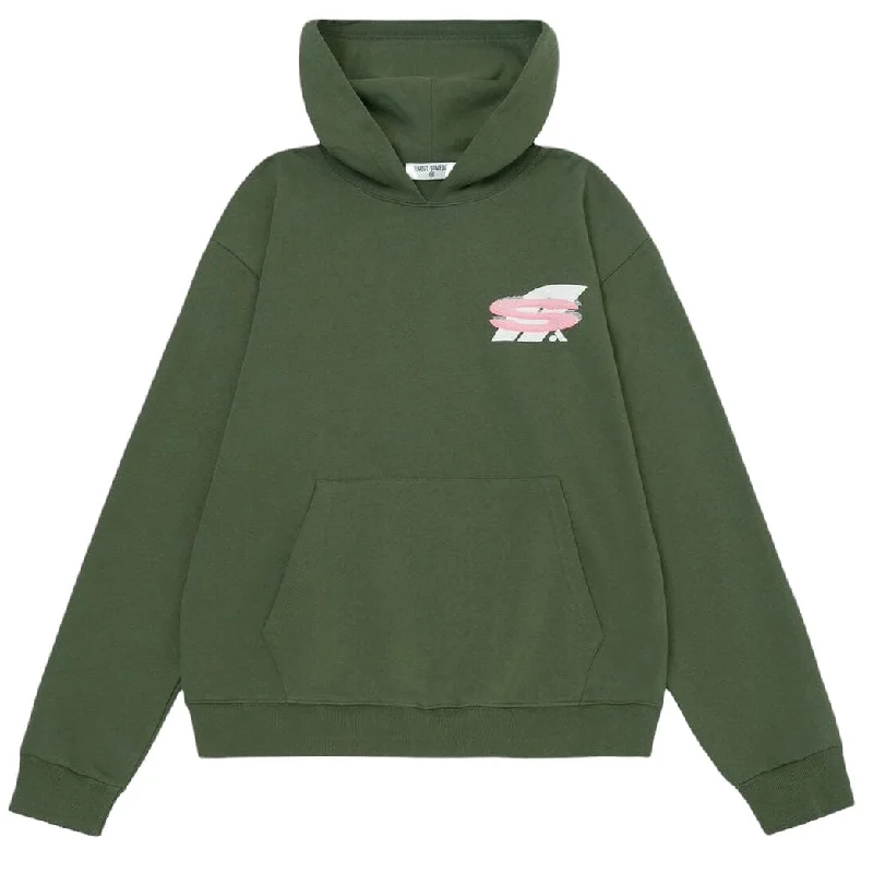 Almost Someday Warp Hoodie (Olive) C8-65