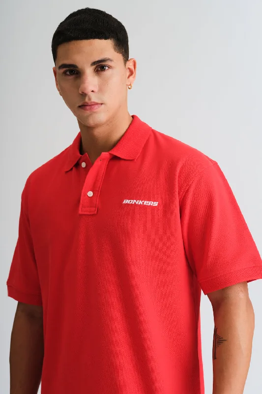 Red Signature Jacquard Collar Premium Polo